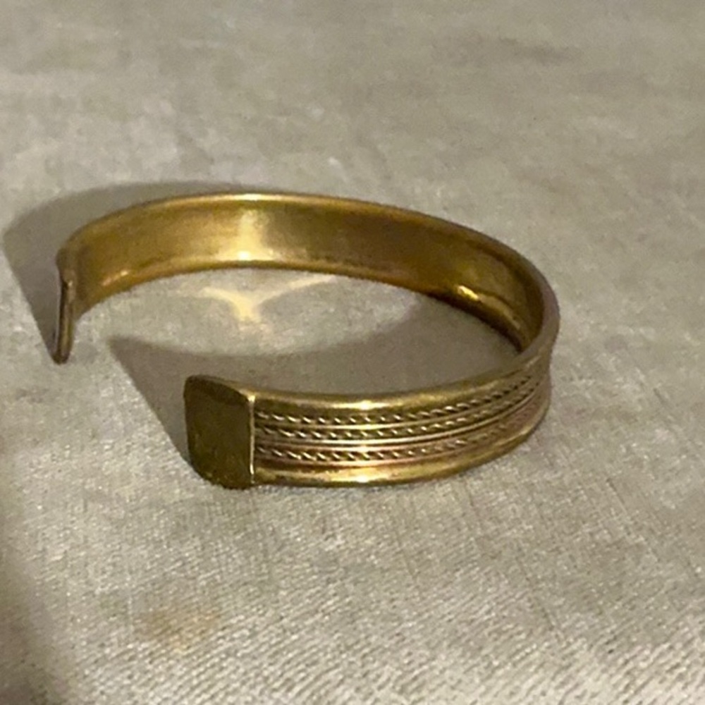 Vintage Brass & Copper Cuff Bracelet